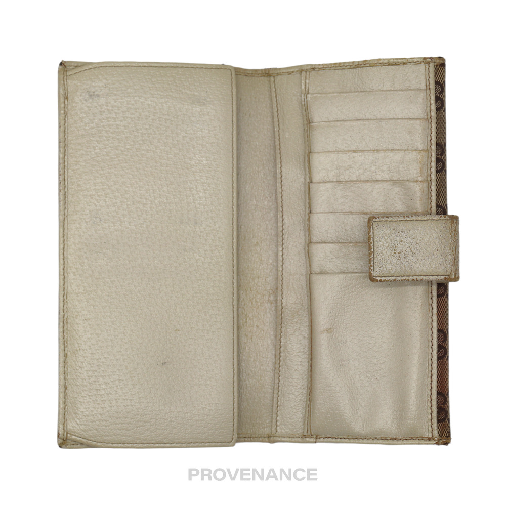 🔴 Gucci Long Wallet - GG Canvas White - Picture 5 of 7